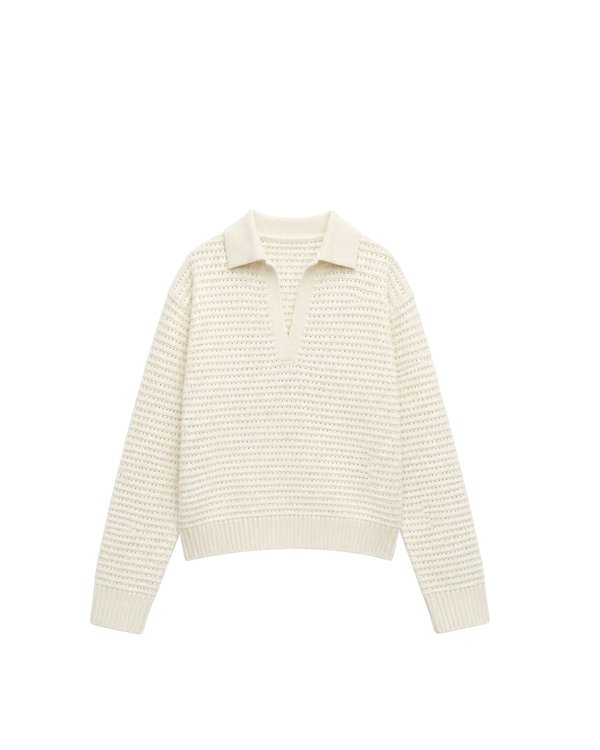 Sweater Polo Ivory