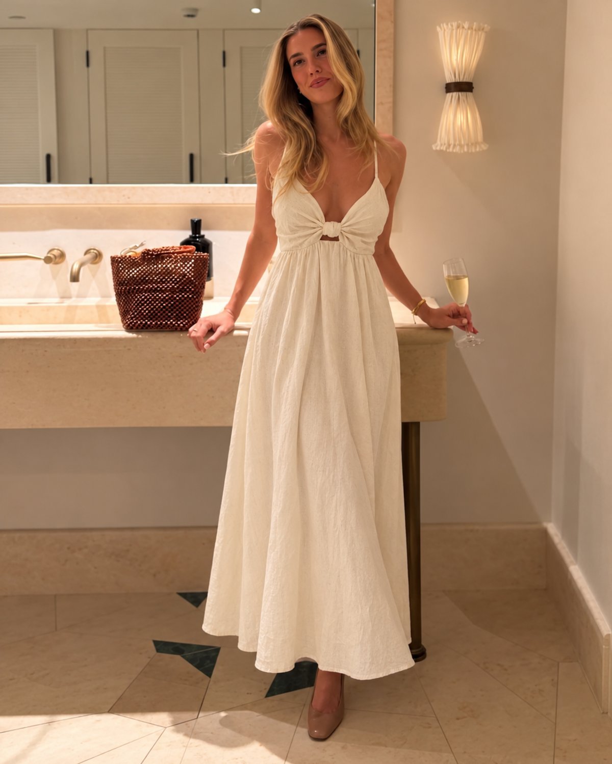 Vestido Lino Ivory 