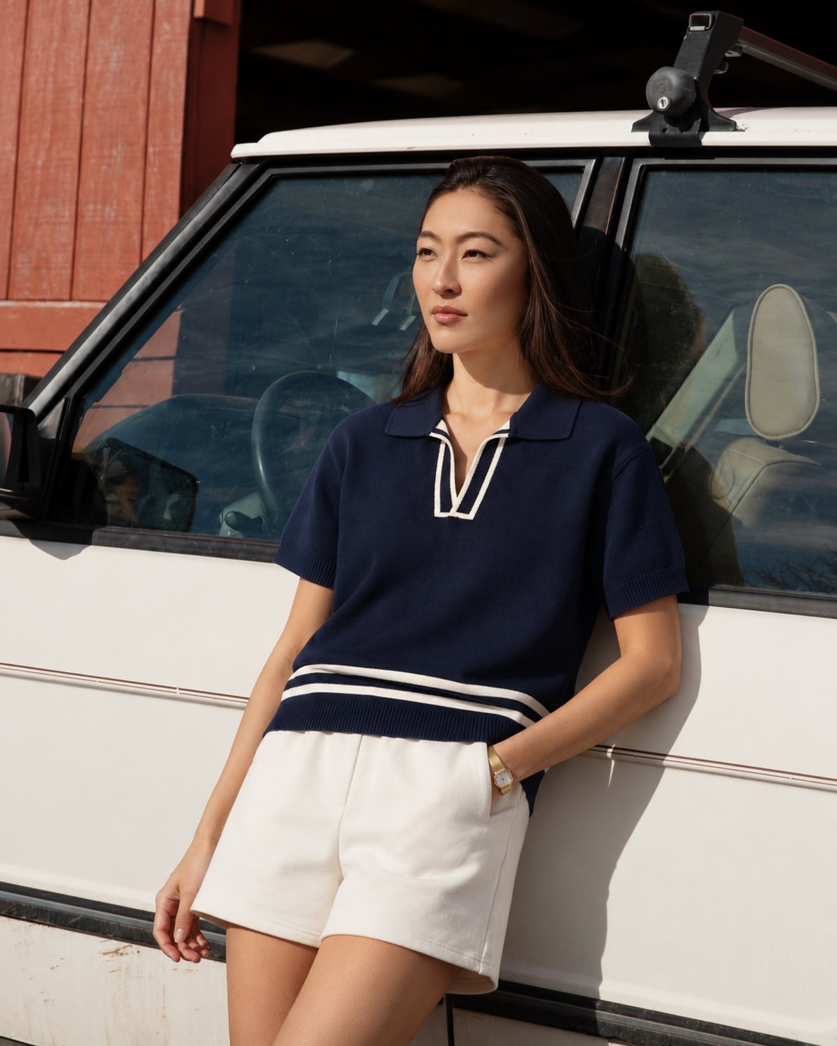 Polo azul marino 
