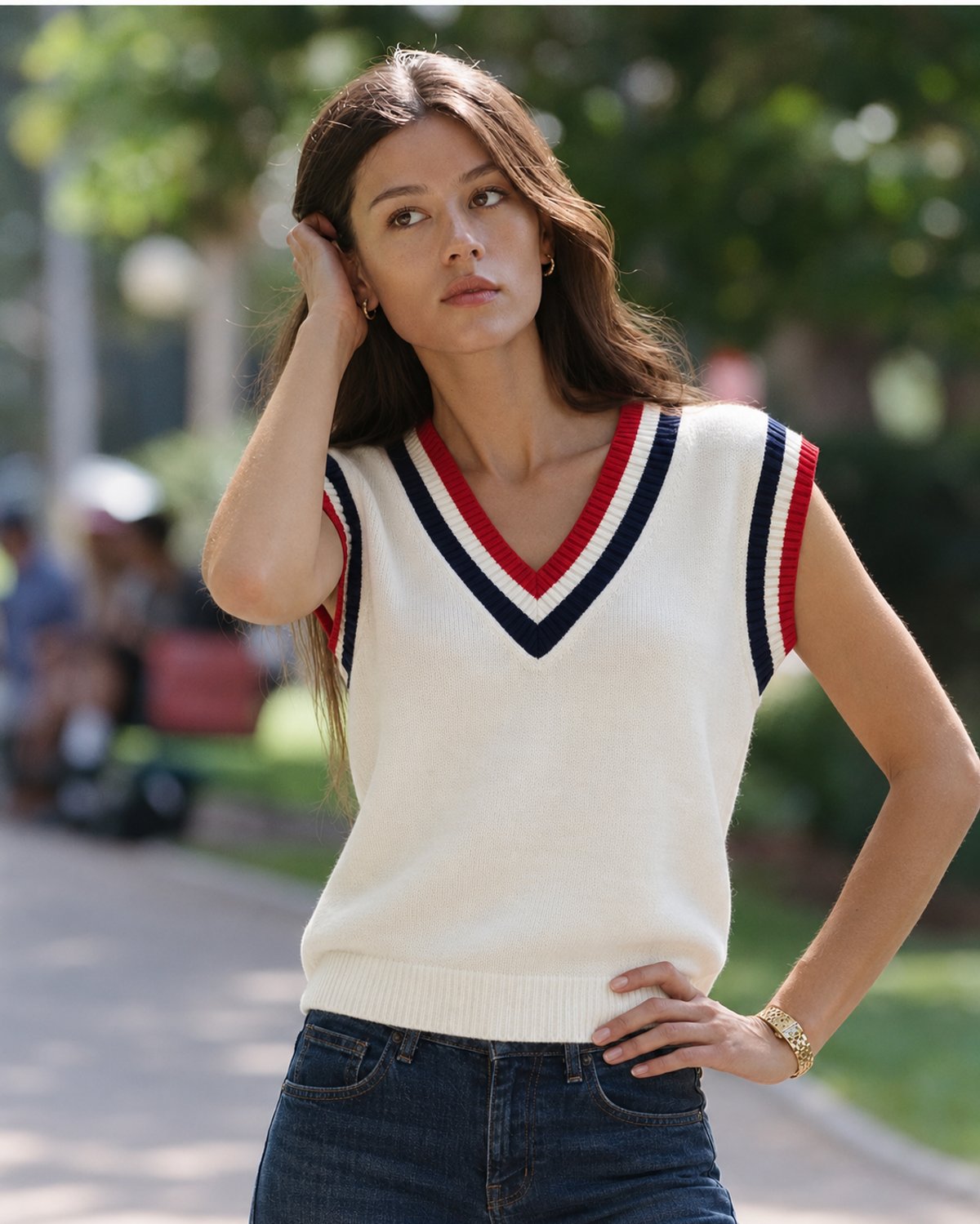 Chaleco Varsity Tricolor