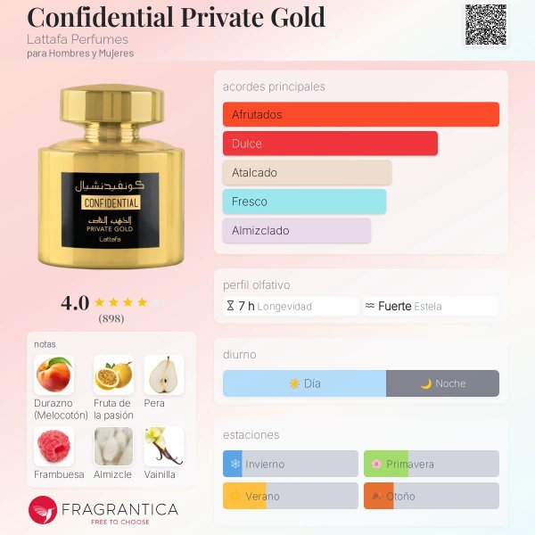 Confidential Private Gold Lattafa
