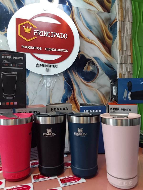 Vaso con Speaker Inox