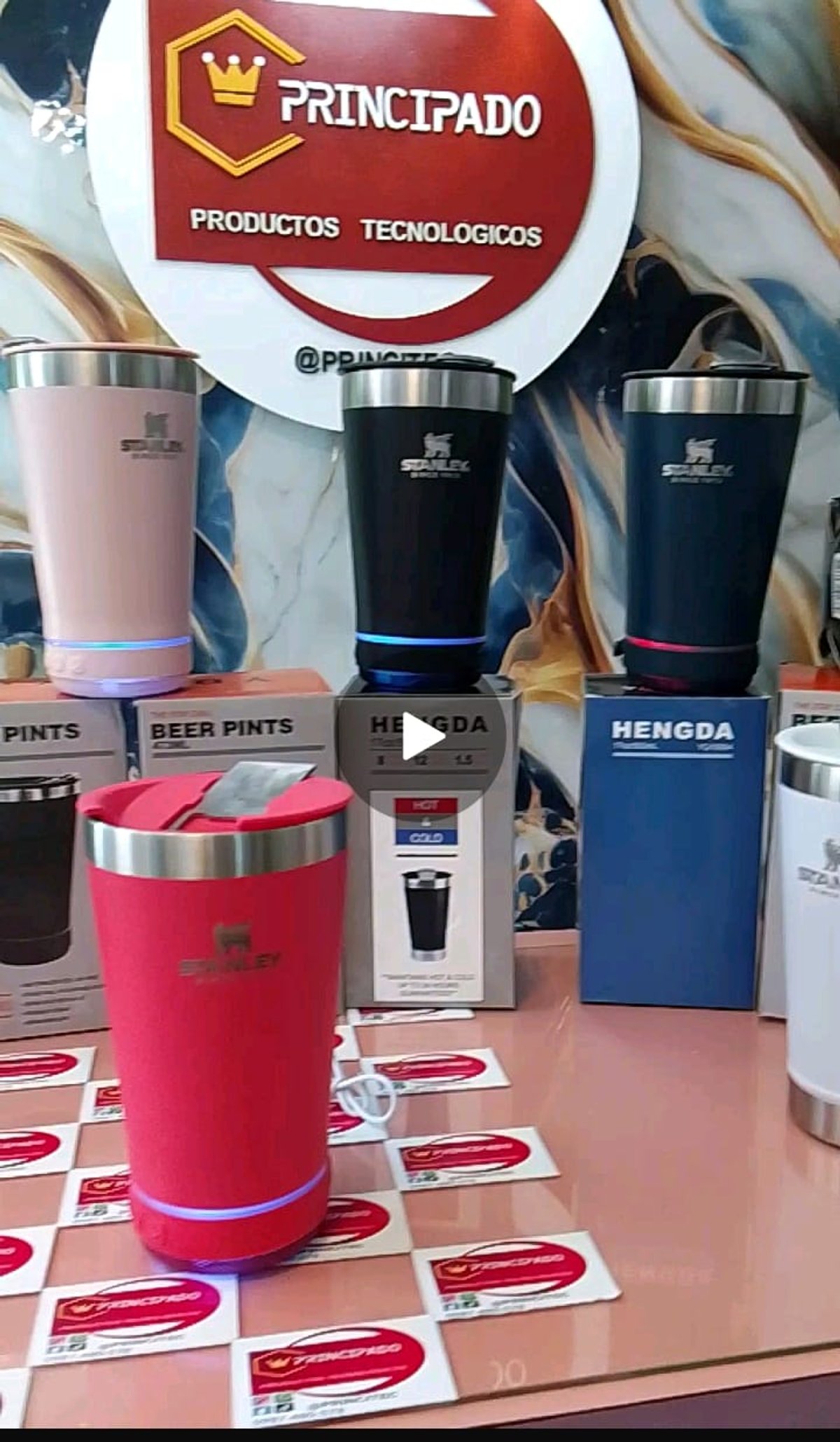 Vaso con Speaker Inox