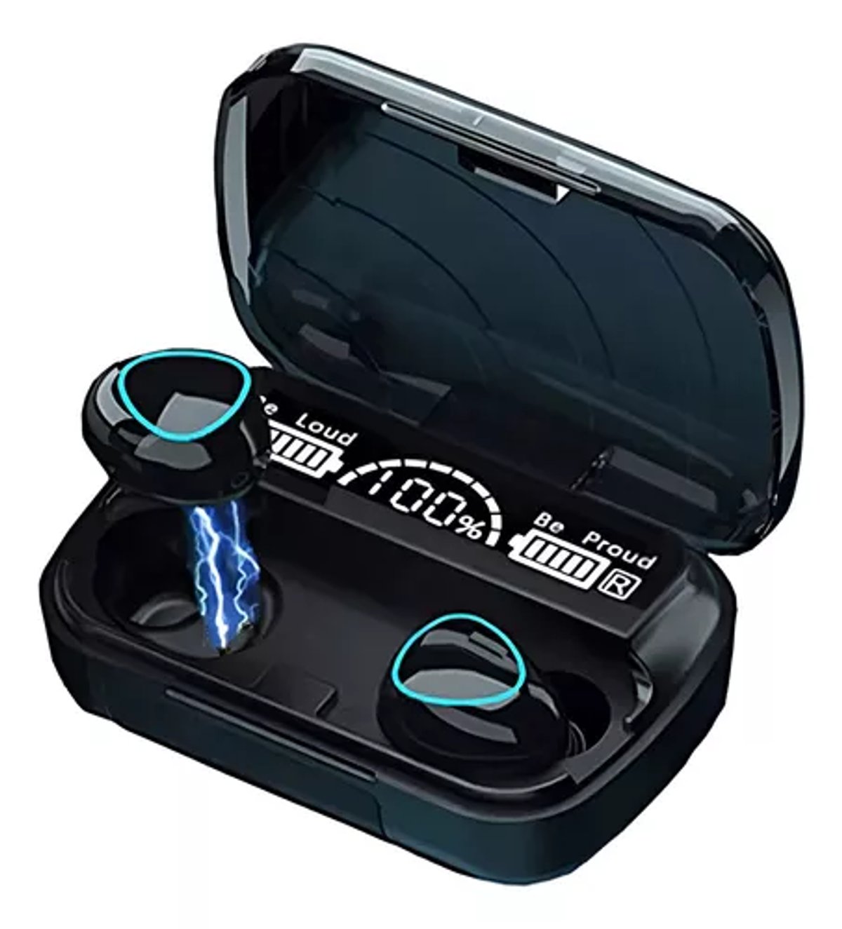 Auriculares inalámbricos M10 con Bluetooth 5,3, cascos TWS con pantalla LED, batería externa.