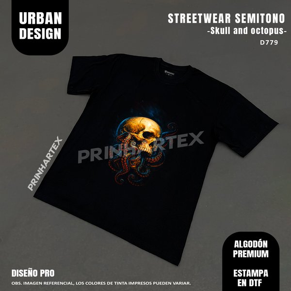 Skull And Octopus-D779