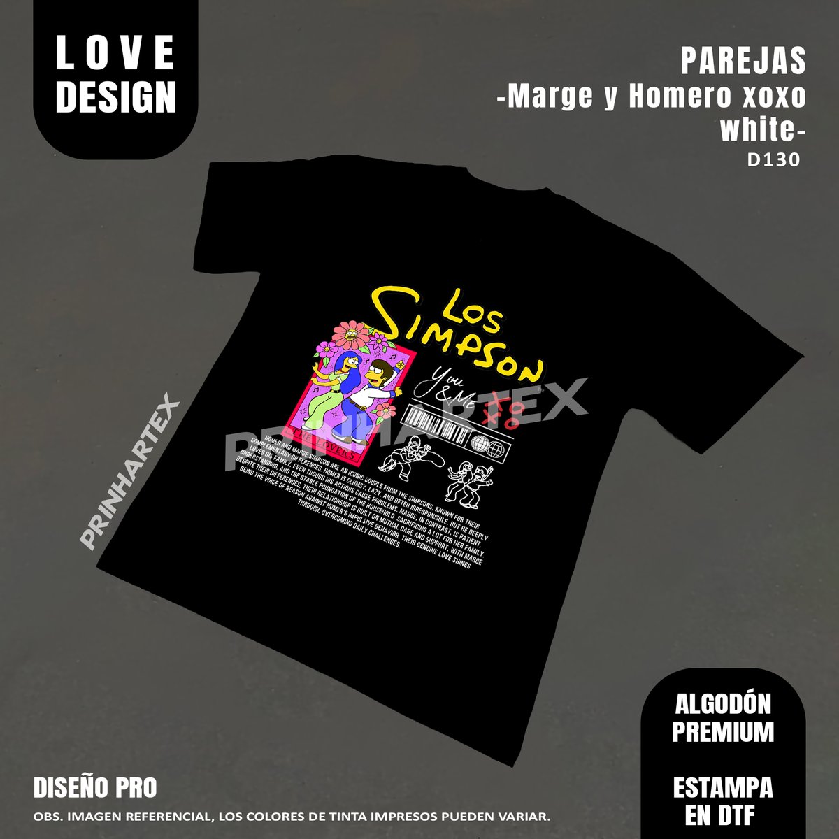 MARGE Y HOMERO XOXO-D130