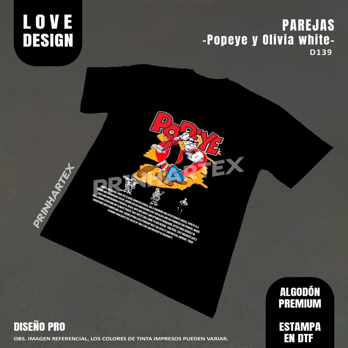 Popeye Y Olivia White-D139