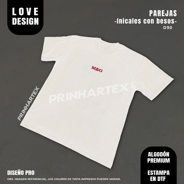 Iniciales con Besos 
