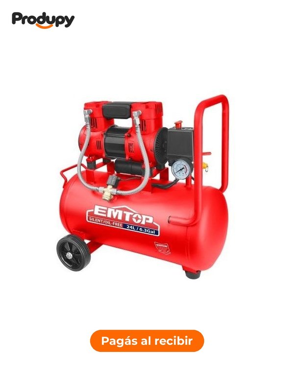 Compresor de aire sin aceite Emtop 24 L 1,5 HP 1100 W (EACPS15243)