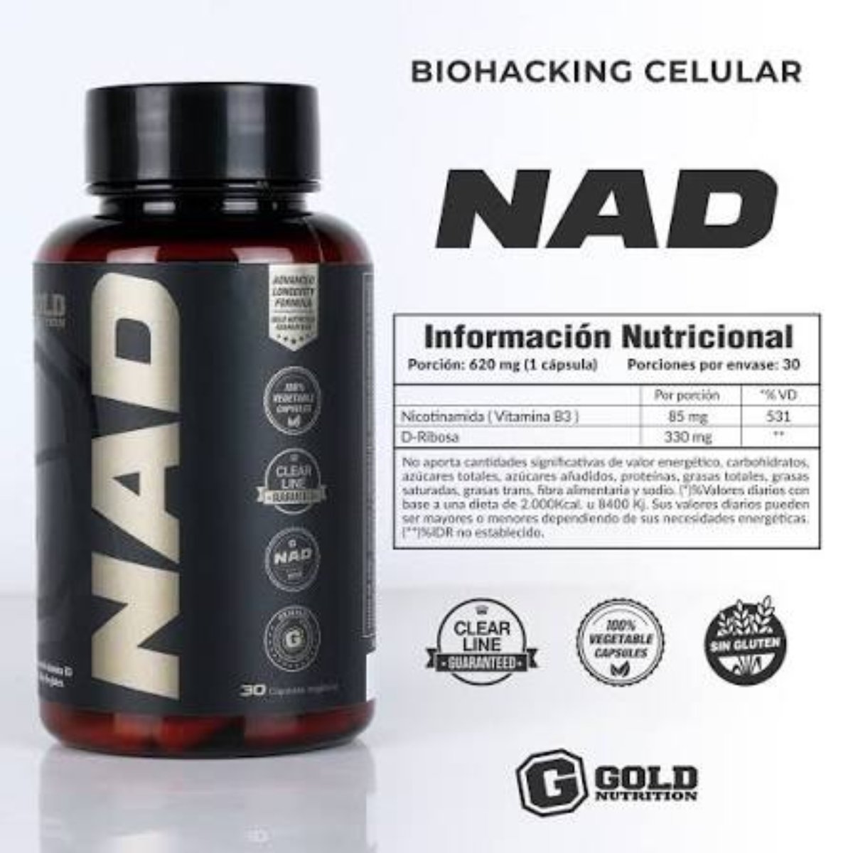 NAD de Gold Nutrition  - 2