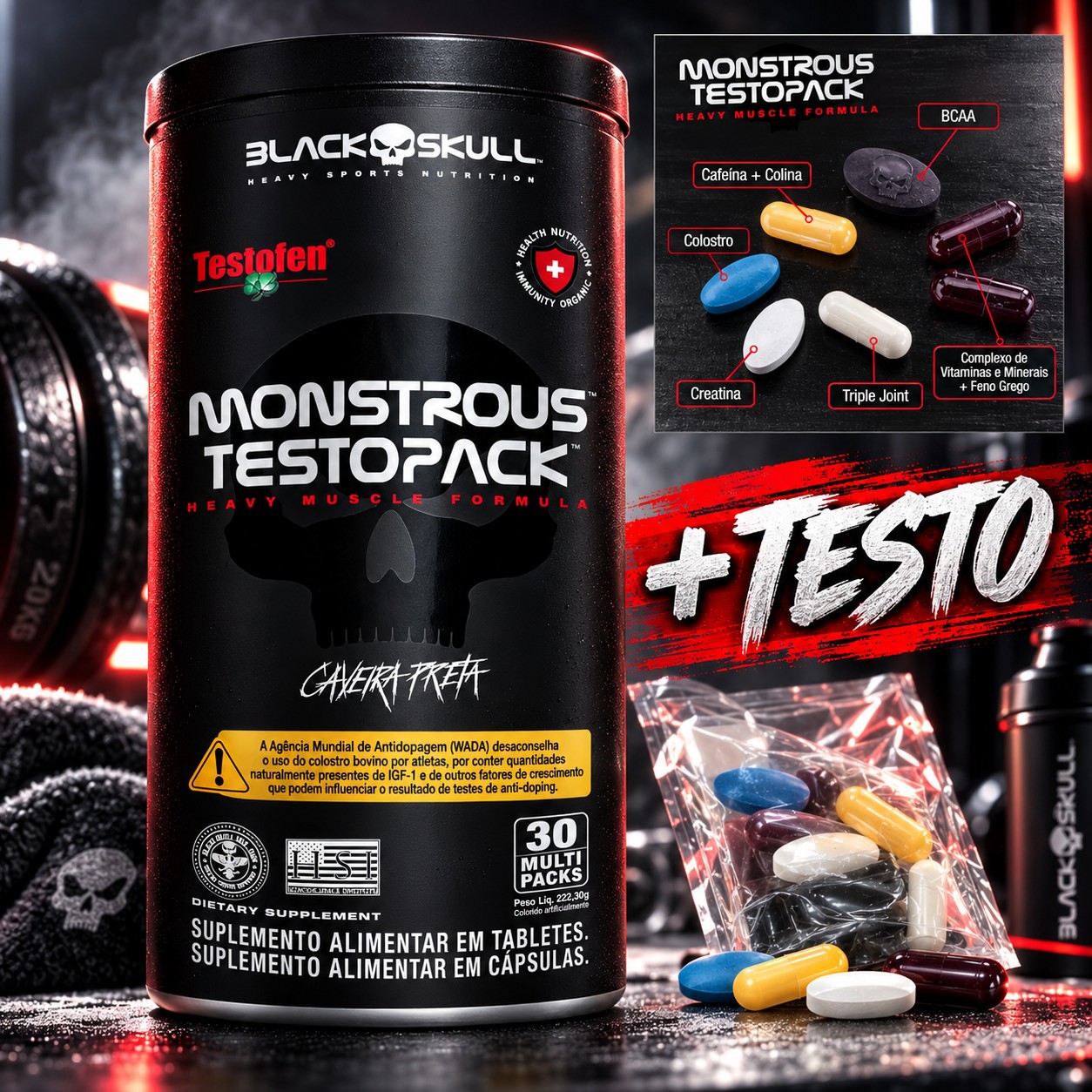 Monstrous Testo Pack de Black 