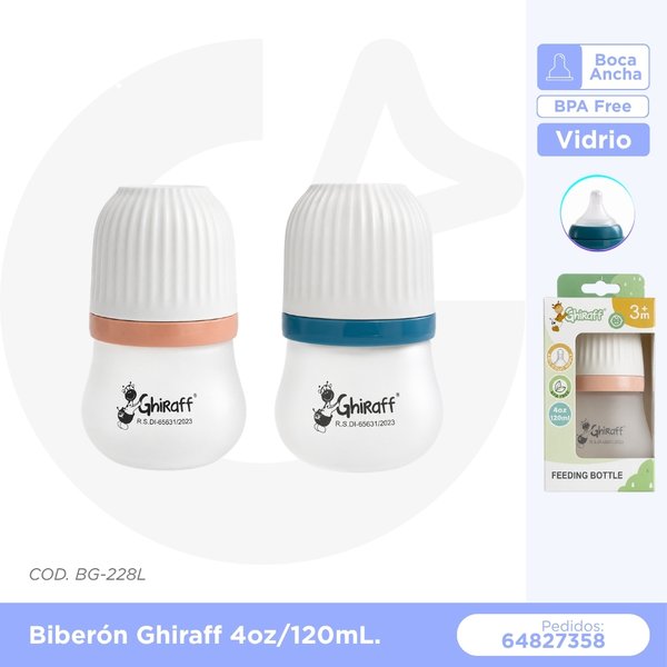 BIBERON GHIRAFF 4 oz/120 mL COD. BG-228L