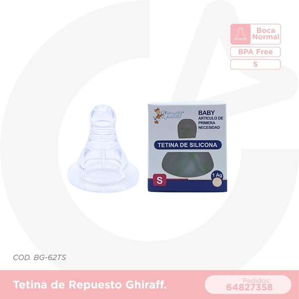 TETINA DE REPUESTO GHIRAFF- BOCA NORMAL S COD. BG-62TS