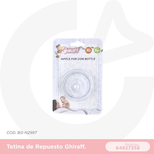 TETINA DE REPUESTO GHIRAFF- BOCA ANCHA VAQUITA COD. BG-N299T