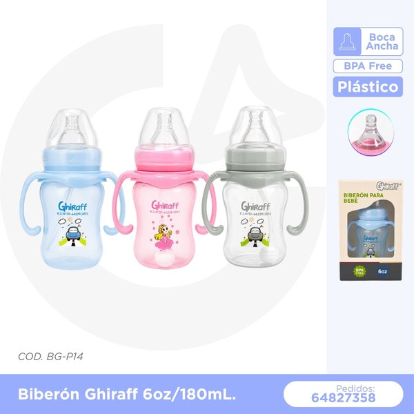 BIBERON GHIRAFF 6 oz/180 mL COD. BG-P14