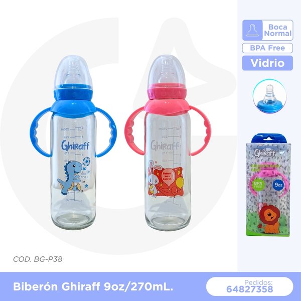 BIBERON GHIRAFF 9oz/270 mL  COD. BG-P38