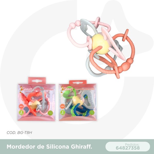 MORDEDOR DE SILICONA GHIRAFF- 3M+ COD. BG-T8H