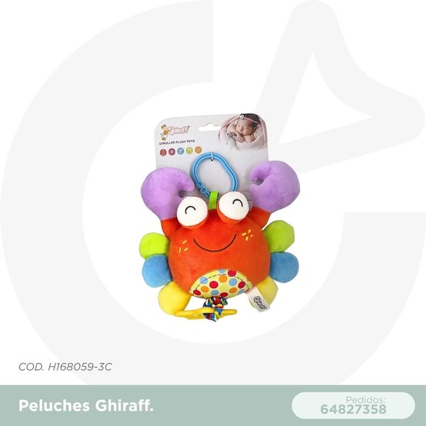 PELUCHE CANGREJO GHIRAFF COD. H168059-3C