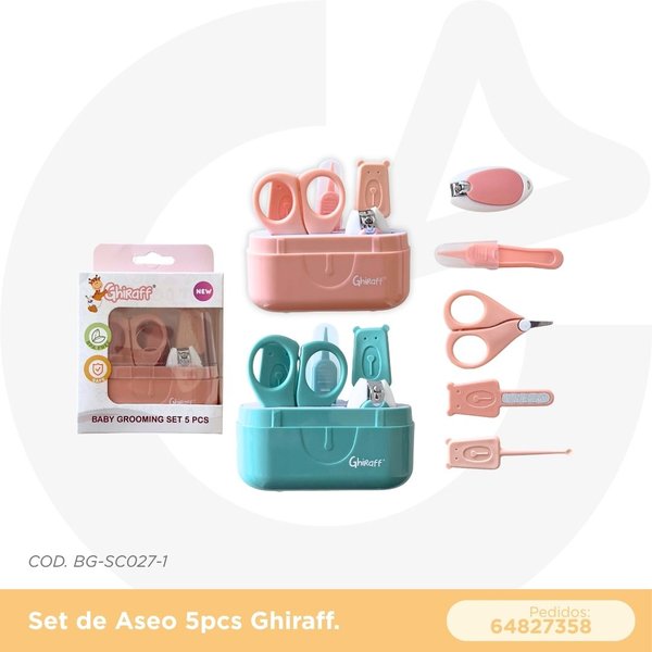 SET DE ASEO 5 PIESAS GHIRAFF COD. BG-SC027