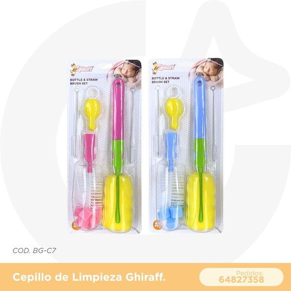 CEPILLO DE LIMPIEZA DE ESPONJA GHIRAFF COD. BG-C7
