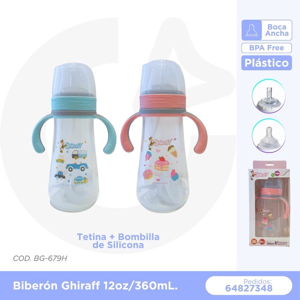 BIBERON GHIRAFF 12 oz/360 mL COD. BG-679H