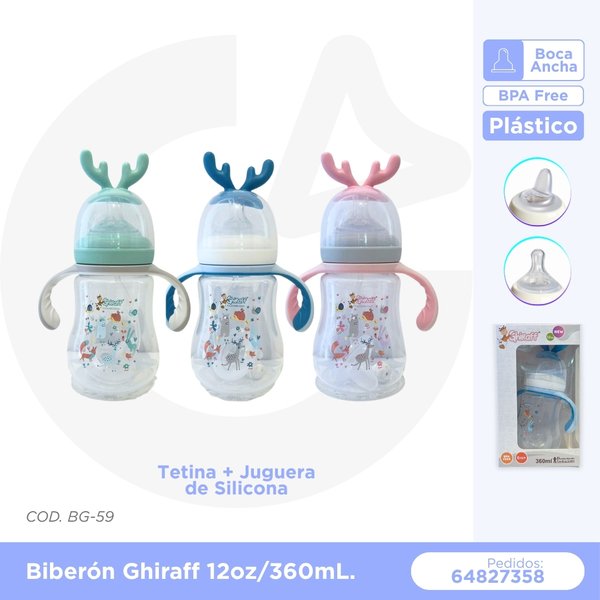 BIBERON GHIRAFF 12 oz/360 mL COD. BG-59
