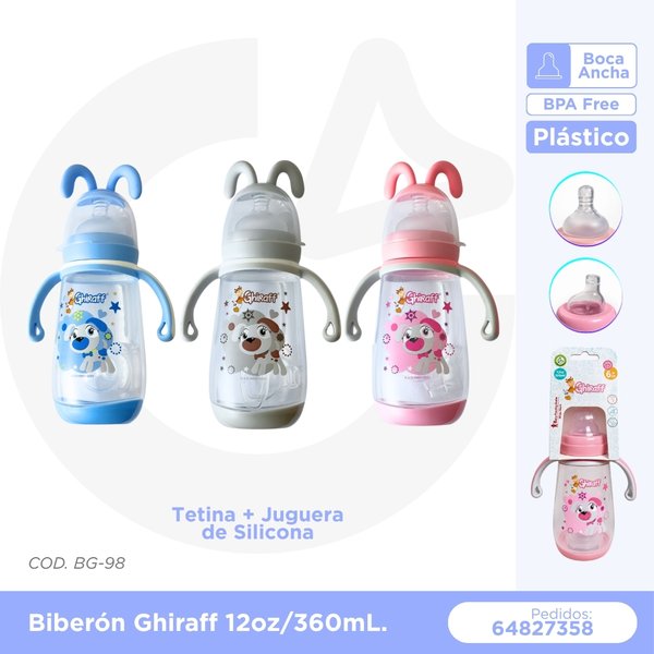 BIBERON GHIRAFF 12 oz/360 mL COD. BG-98
