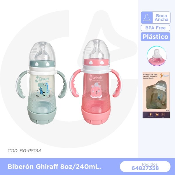 BIBERON GHIRAFF 8 oz/240 mL  COD. BG-P801A