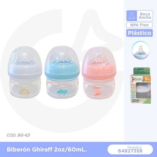 BIBERON GHIRAFF 2 oz/60 mL  COD. BG-63