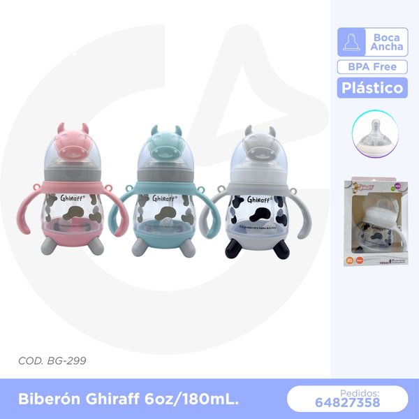 BIBERON GHIRAFF 6oz/180 mL COD. BG-299