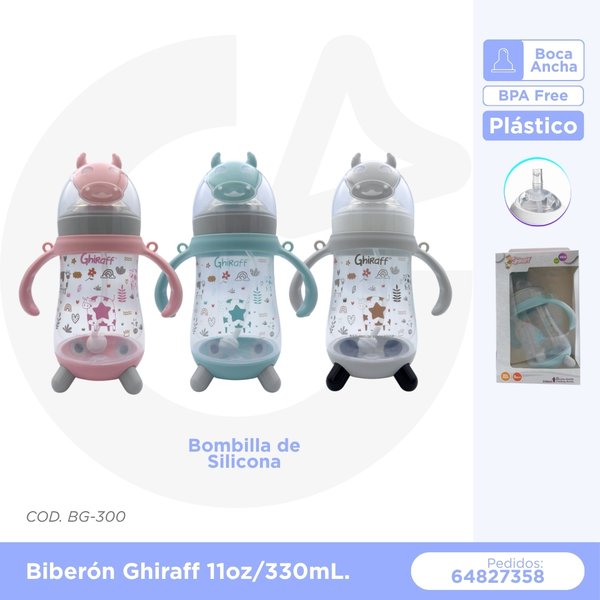 BIBERON GHIRAFF 11 oz/330 mL-9 m+ COD. BG-300