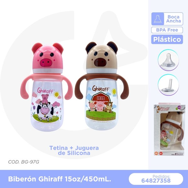 BIBERON GHIRAFF 15 oz/450 mL -9 m+ COD. BG-97G