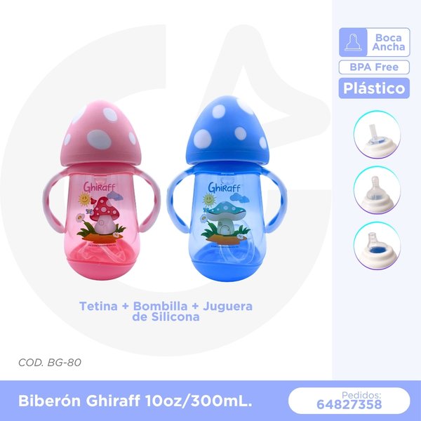 BIBERON GHIRAFF 10 oz/ 300 mL - 6m+ COD. BG-80