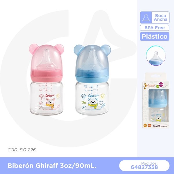 BIBERON GHIRAFF 3oz/90 mL  COD. BG-226