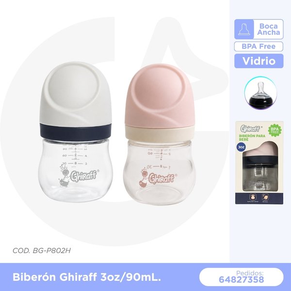 BIBERON GHIRAF 3 oz/90 mL COD. BG-P802H