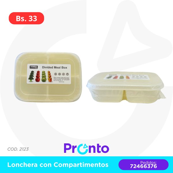 LONCHERA CON COMPARTIMENTOS