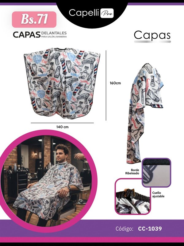 CAPAS-DELANTALES PARA SALÓN 