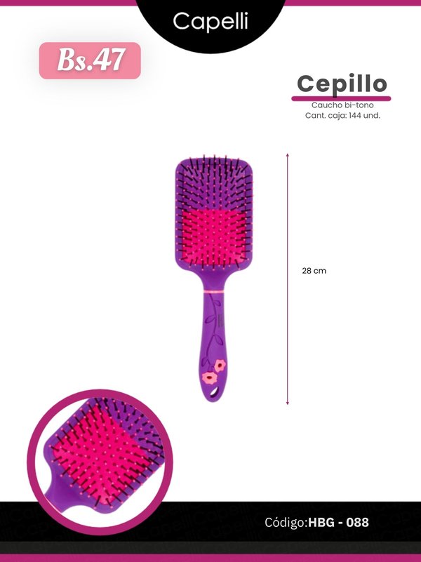 CEPILLO CUADRADO BI-TONO