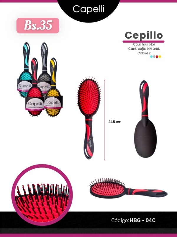 CEPILLO CAUCHO COLOR
