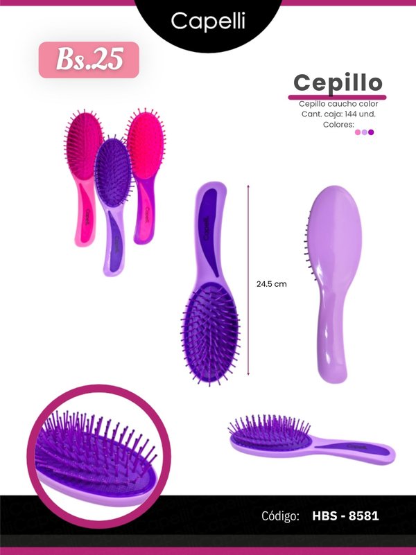 CEPILLO CAUCHO COLOR COD. HBS-8581