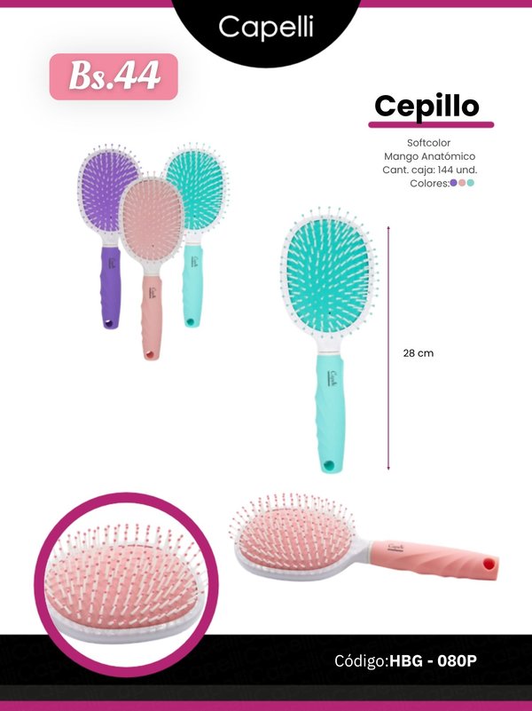 CEPILLO SOFCOLOR MANGO ANATÓMICO COD. HBG-080P