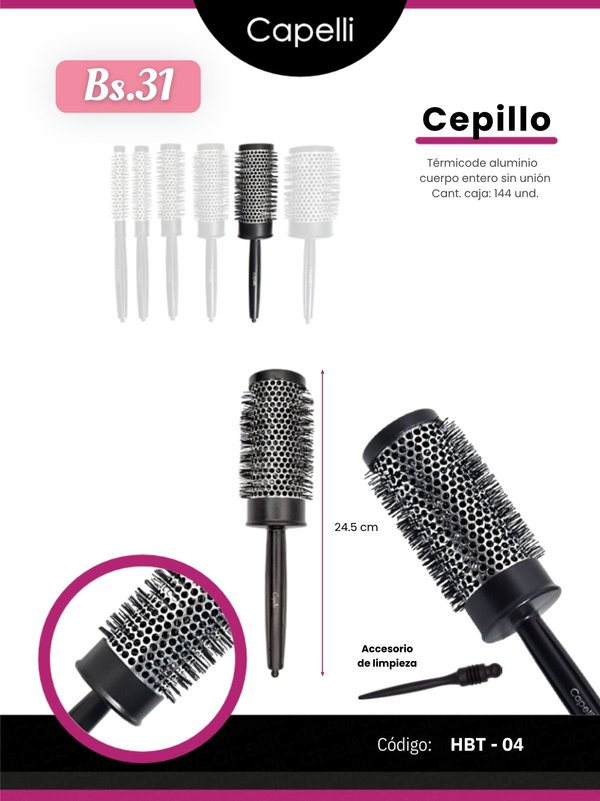 CEPILLO TÉRMICO DE ALUMINIO COD. HBT-03