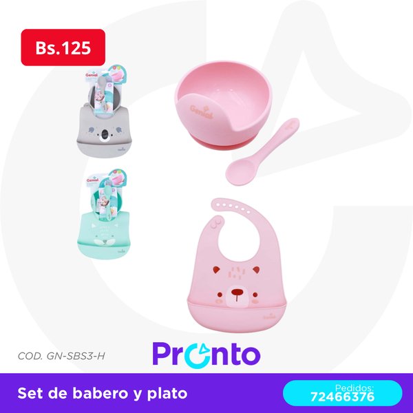 SET DE BABERO Y PLATO