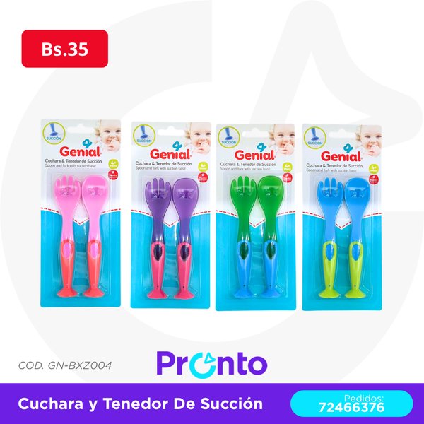 CUCHARA Y TENEDOR DE SUCCION 