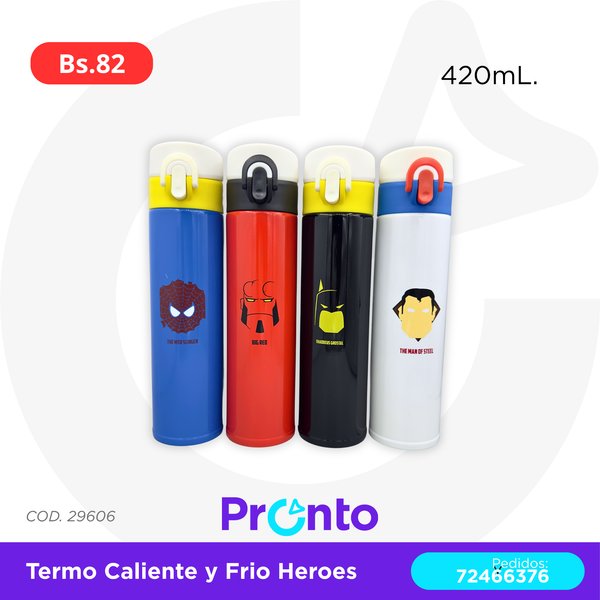 Termo Caliente y Frío Heroes