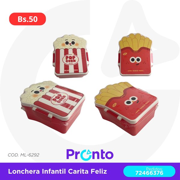 LONCHERA INFANTIL CARITA FELIZ