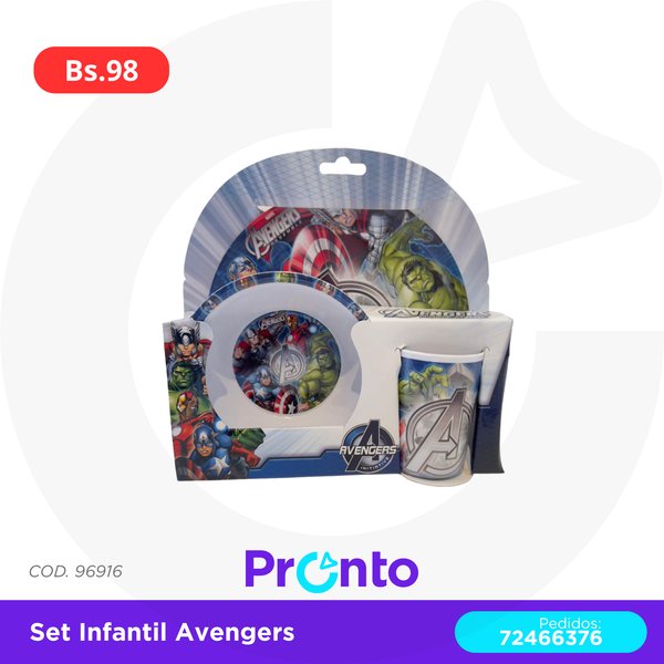 SET INFANTIL AVENGERS
