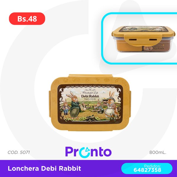 LONCHERA DEBI RABBIT COD. 5071