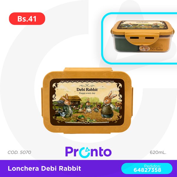 LONCHERA DEBI RABBIT COD. 5070