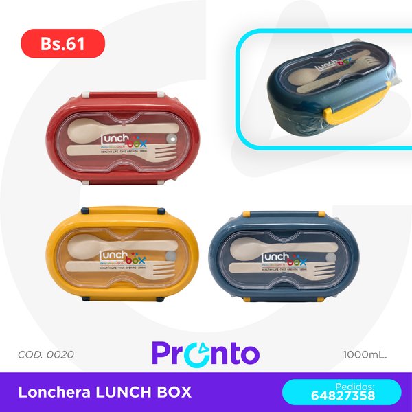 LONCHERA LUNCH BOX COD. 0020
